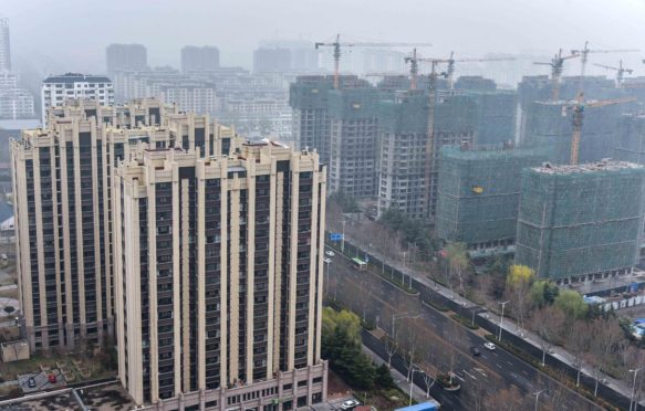 A property development is seen in Qingzhou, Shandong Province, China