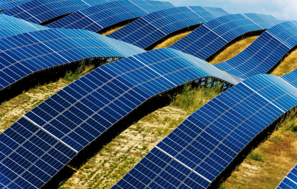 Les Mées Solar Farm, Puimichel, Alpes-de-Haute-Provence, France.