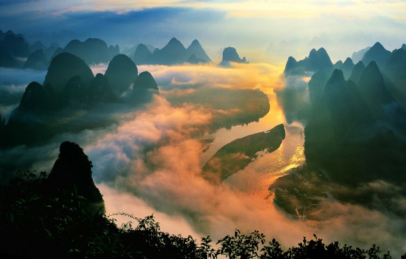 Lijiang Sunrise in Guilin China.